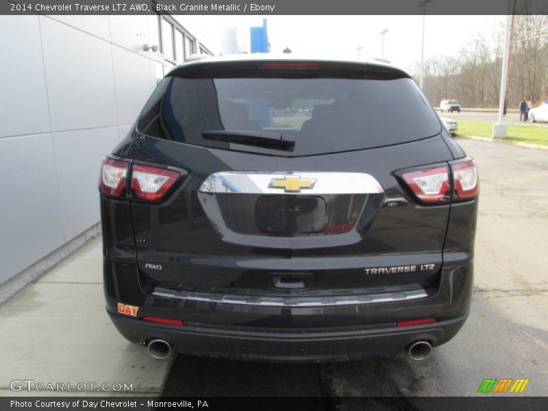 Black Granite Metallic / Ebony 2014 Chevrolet Traverse LTZ AWD