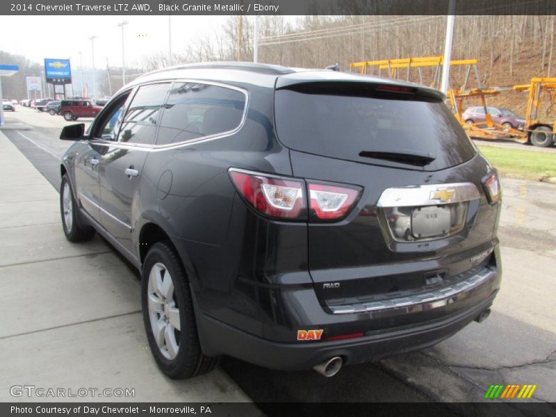 Black Granite Metallic / Ebony 2014 Chevrolet Traverse LTZ AWD