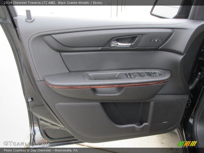 Black Granite Metallic / Ebony 2014 Chevrolet Traverse LTZ AWD
