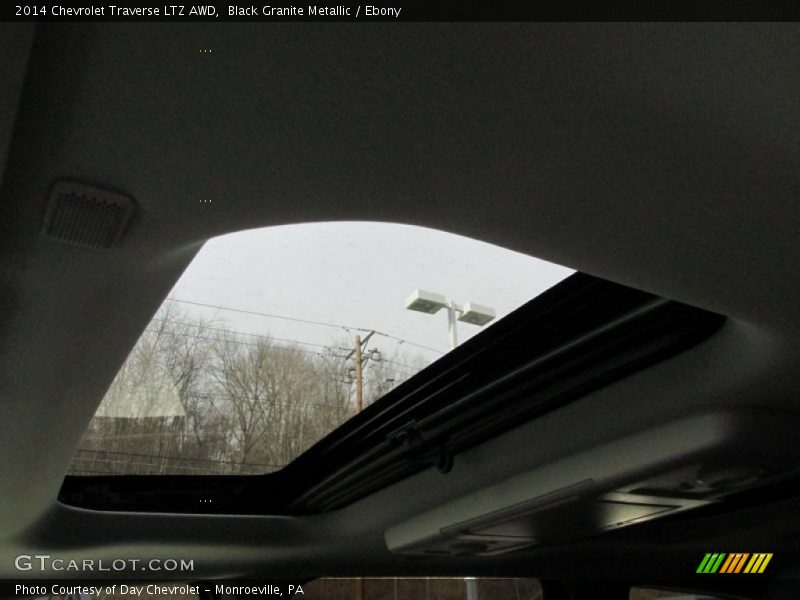 Black Granite Metallic / Ebony 2014 Chevrolet Traverse LTZ AWD