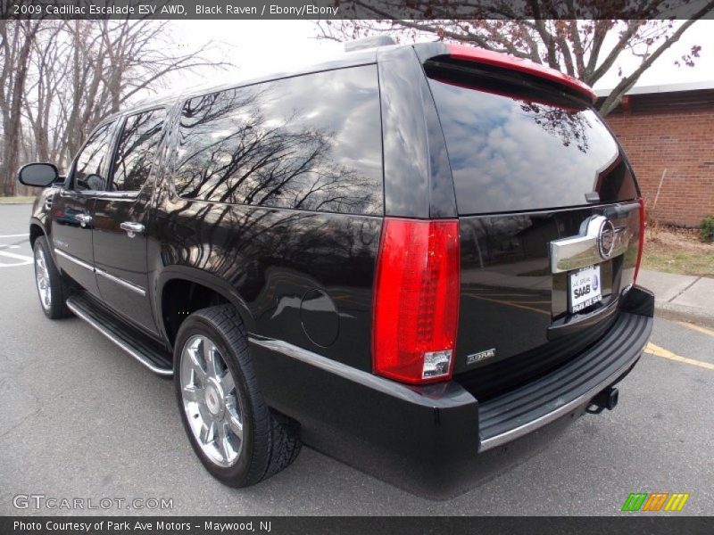 Black Raven / Ebony/Ebony 2009 Cadillac Escalade ESV AWD