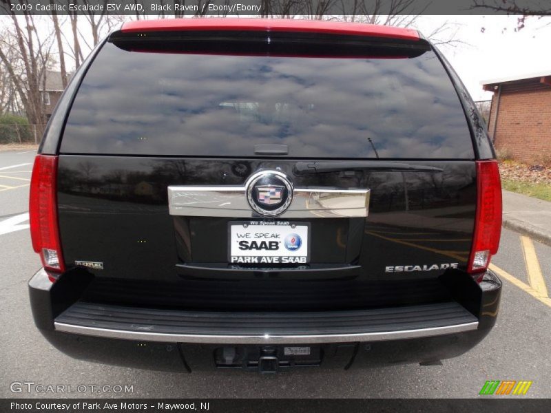 Black Raven / Ebony/Ebony 2009 Cadillac Escalade ESV AWD