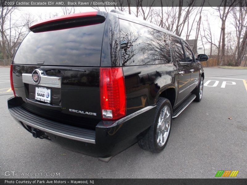 Black Raven / Ebony/Ebony 2009 Cadillac Escalade ESV AWD