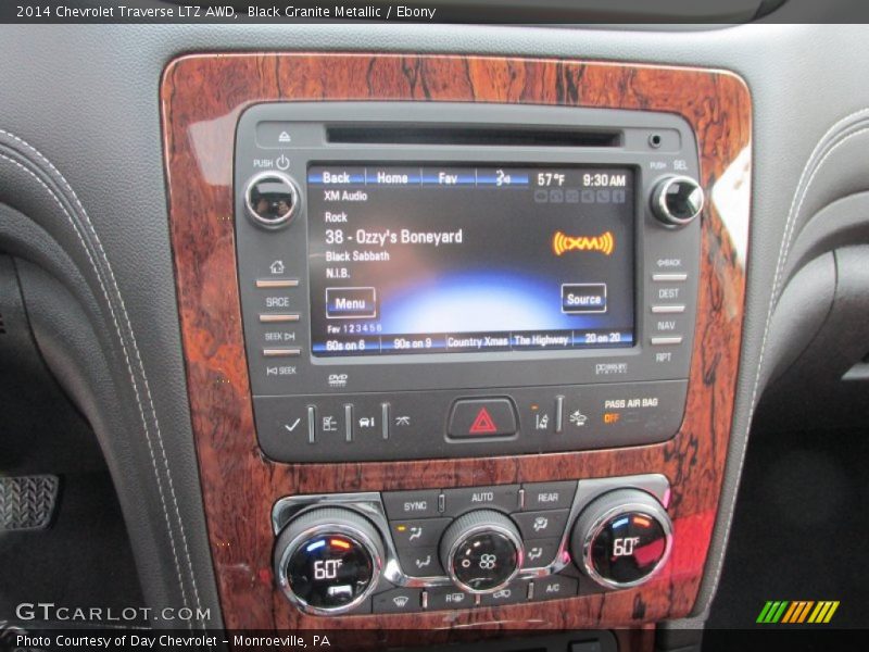 Black Granite Metallic / Ebony 2014 Chevrolet Traverse LTZ AWD