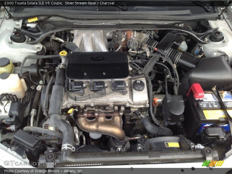 Silver Stream Opal / Charcoal 2000 Toyota Solara SLE V6 Coupe