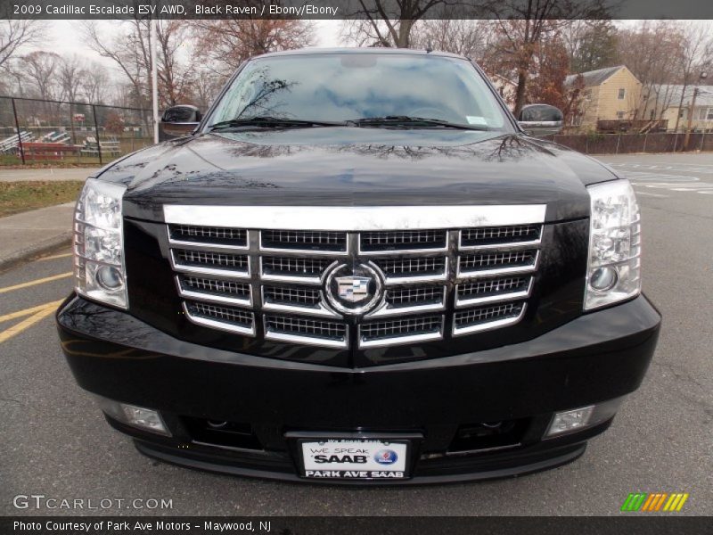 Black Raven / Ebony/Ebony 2009 Cadillac Escalade ESV AWD