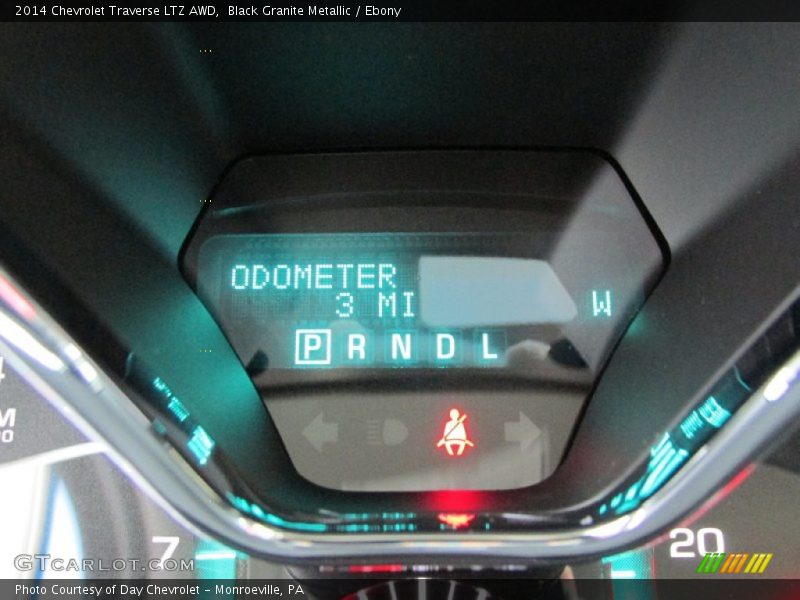 Black Granite Metallic / Ebony 2014 Chevrolet Traverse LTZ AWD