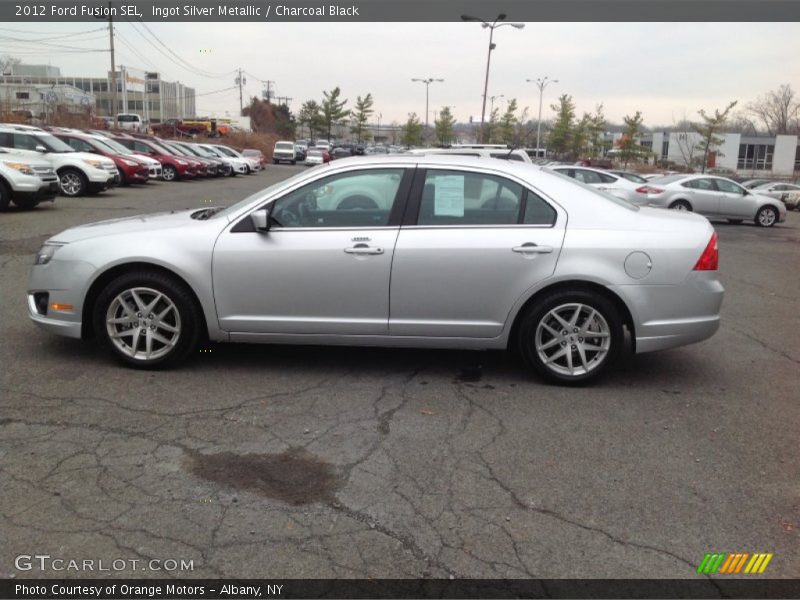 Ingot Silver Metallic / Charcoal Black 2012 Ford Fusion SEL