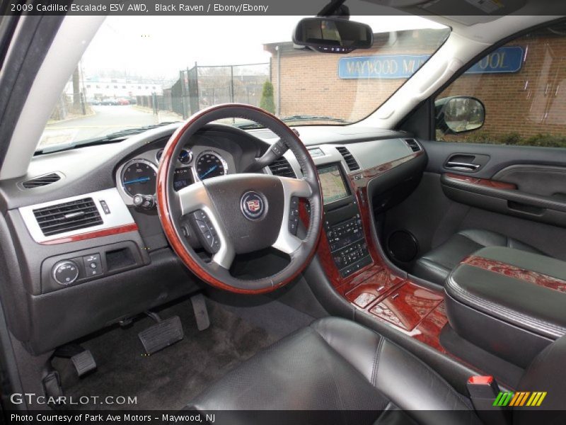Black Raven / Ebony/Ebony 2009 Cadillac Escalade ESV AWD