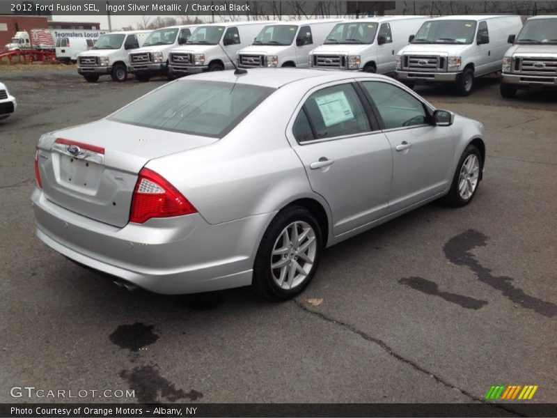Ingot Silver Metallic / Charcoal Black 2012 Ford Fusion SEL