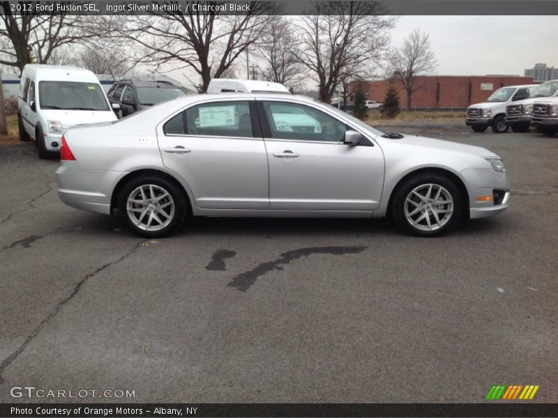 Ingot Silver Metallic / Charcoal Black 2012 Ford Fusion SEL