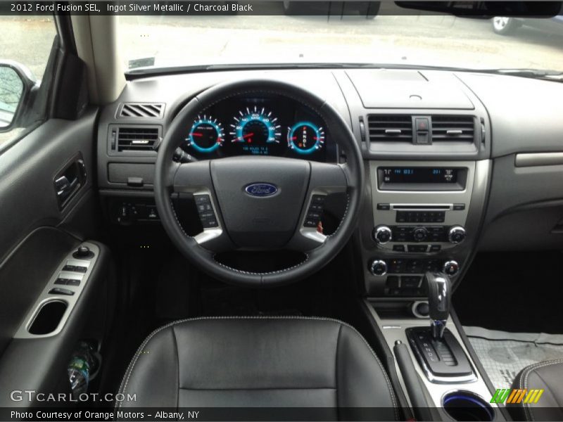 Ingot Silver Metallic / Charcoal Black 2012 Ford Fusion SEL