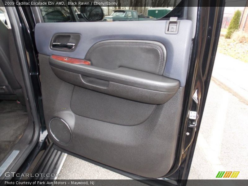 Black Raven / Ebony/Ebony 2009 Cadillac Escalade ESV AWD
