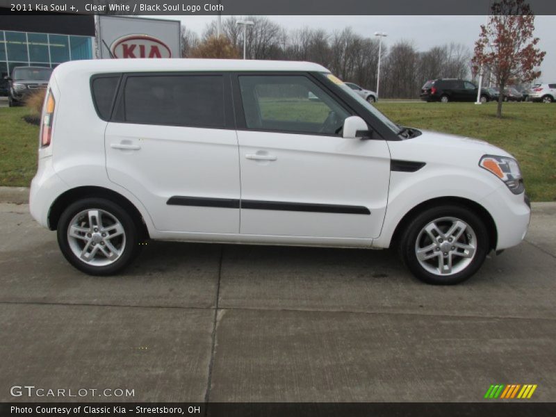 Clear White / Black Soul Logo Cloth 2011 Kia Soul +