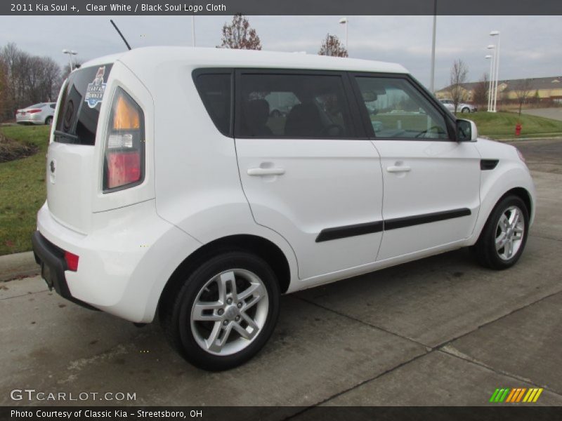 Clear White / Black Soul Logo Cloth 2011 Kia Soul +