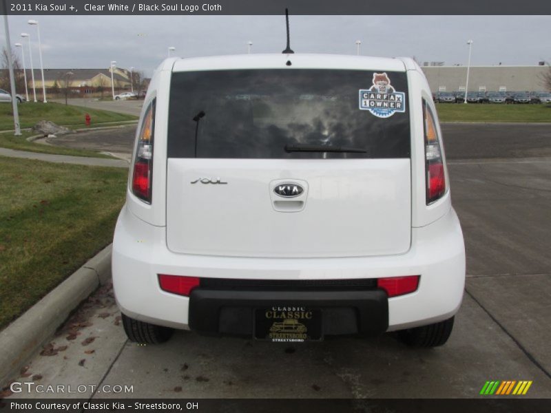Clear White / Black Soul Logo Cloth 2011 Kia Soul +