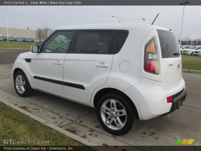 Clear White / Black Soul Logo Cloth 2011 Kia Soul +