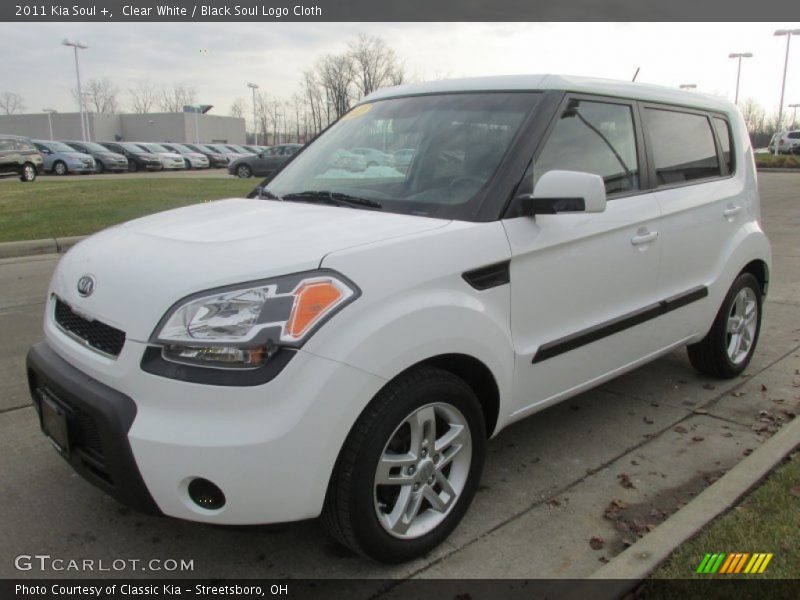 Clear White / Black Soul Logo Cloth 2011 Kia Soul +