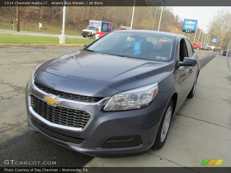 Atlantis Blue Metallic / Jet Black 2014 Chevrolet Malibu LT