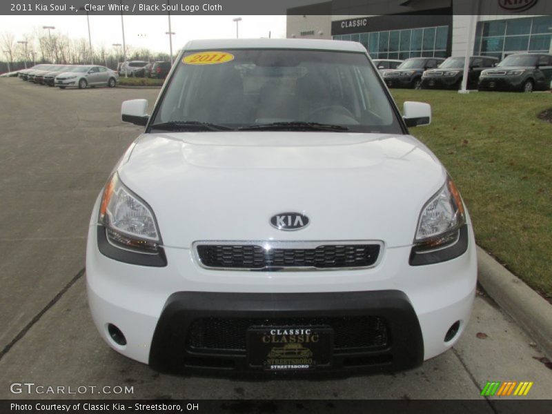 Clear White / Black Soul Logo Cloth 2011 Kia Soul +