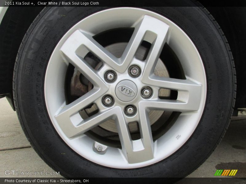 Clear White / Black Soul Logo Cloth 2011 Kia Soul +