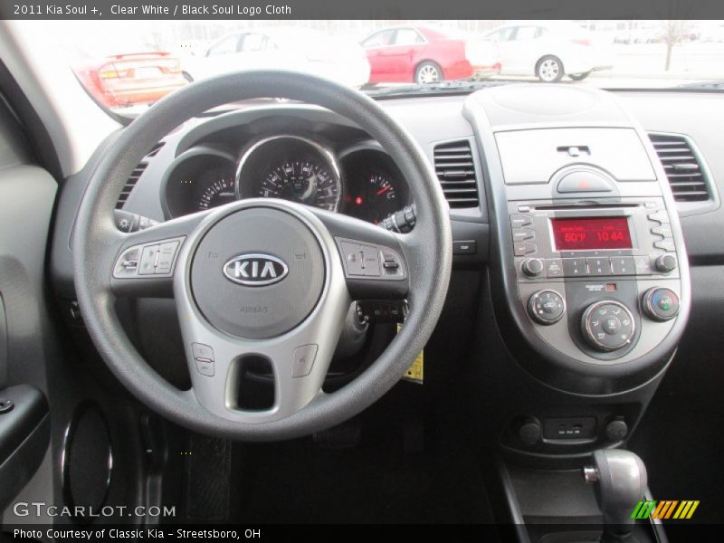Clear White / Black Soul Logo Cloth 2011 Kia Soul +