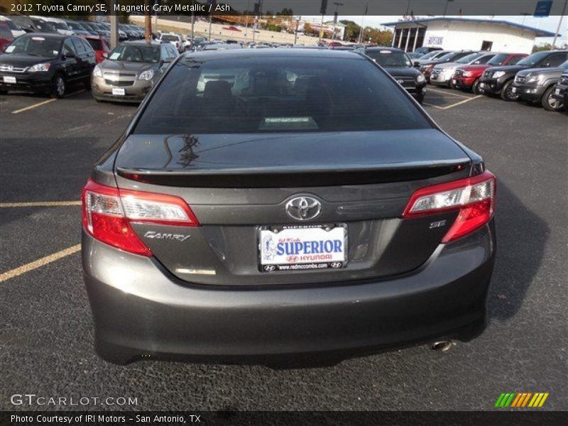 Magnetic Gray Metallic / Ash 2012 Toyota Camry SE