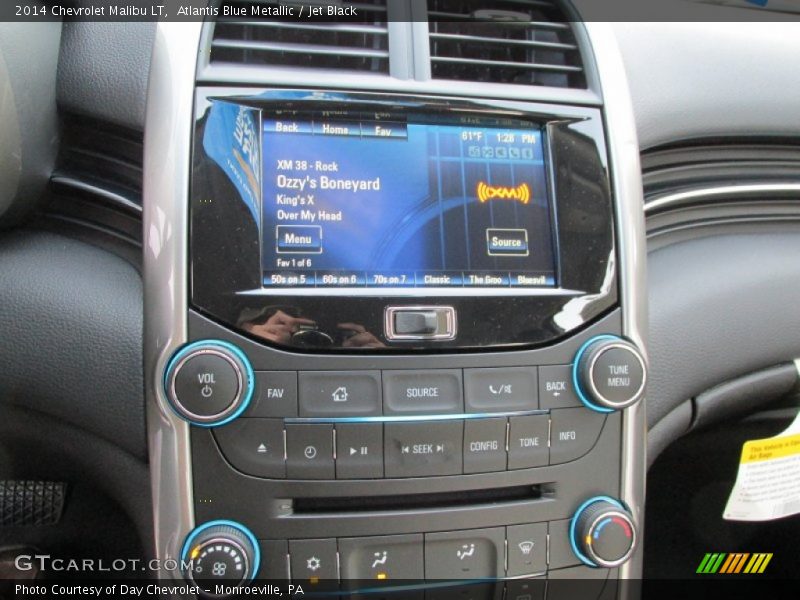 Atlantis Blue Metallic / Jet Black 2014 Chevrolet Malibu LT