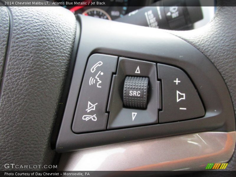 Atlantis Blue Metallic / Jet Black 2014 Chevrolet Malibu LT