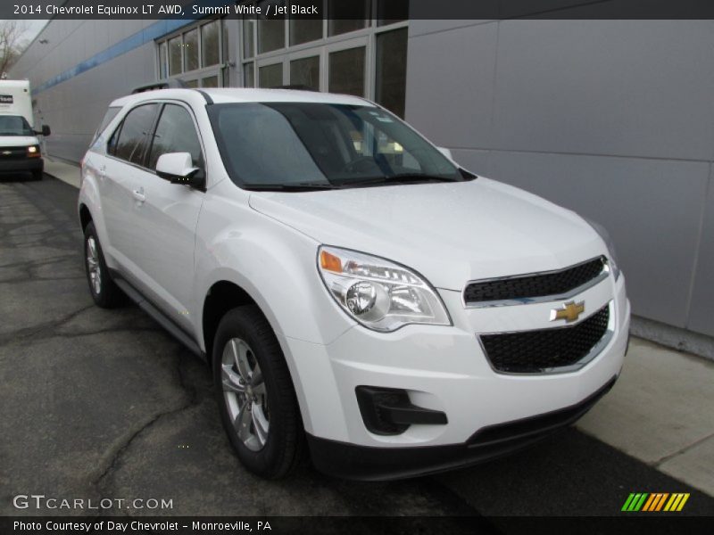 Summit White / Jet Black 2014 Chevrolet Equinox LT AWD