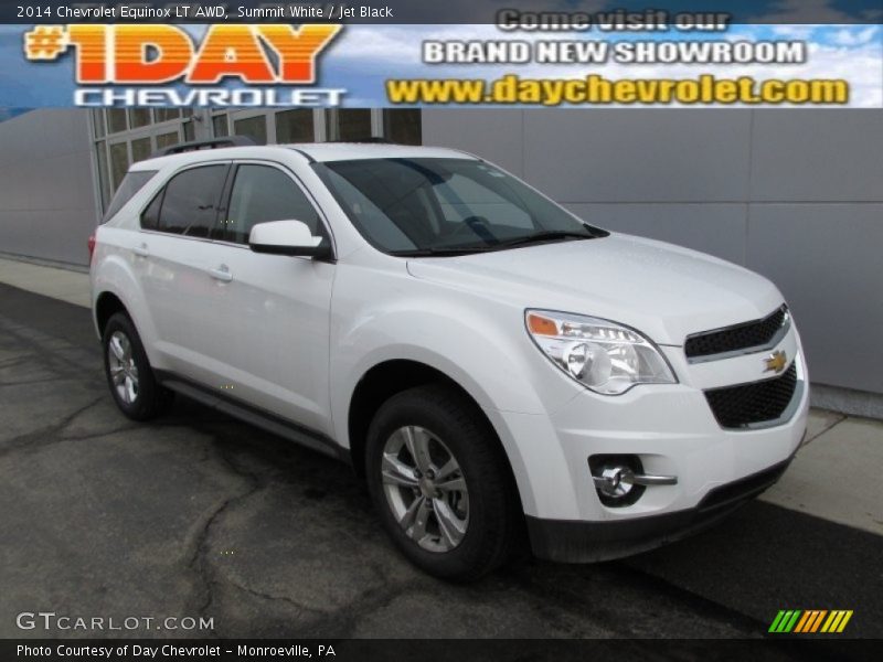 Summit White / Jet Black 2014 Chevrolet Equinox LT AWD