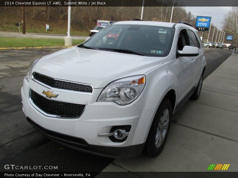 Summit White / Jet Black 2014 Chevrolet Equinox LT AWD