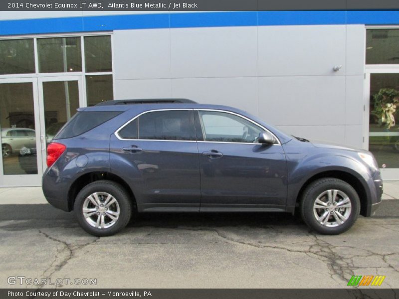 Atlantis Blue Metallic / Jet Black 2014 Chevrolet Equinox LT AWD