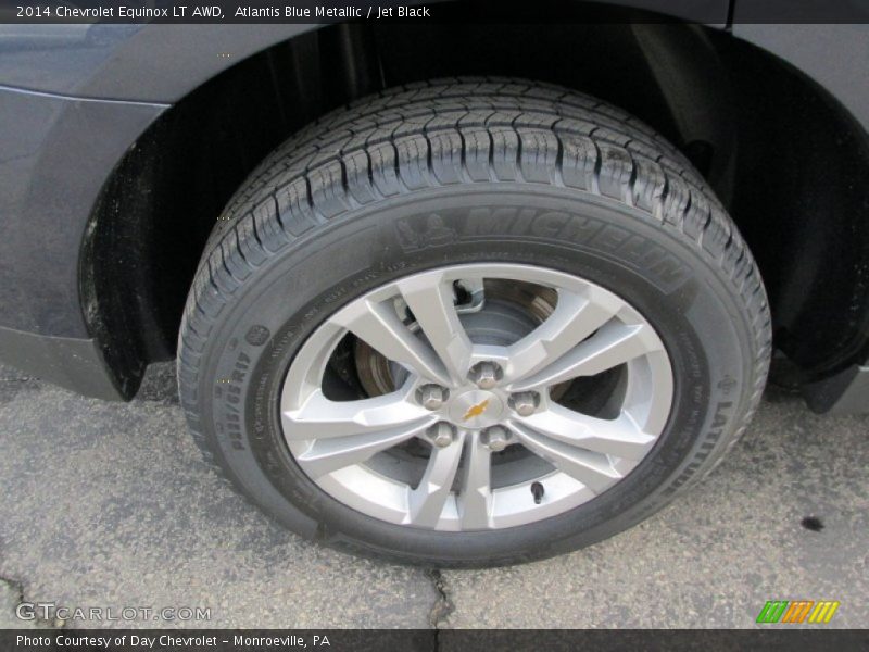 Atlantis Blue Metallic / Jet Black 2014 Chevrolet Equinox LT AWD