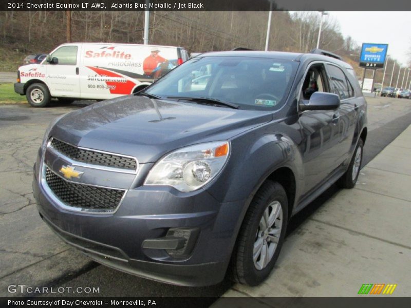 Atlantis Blue Metallic / Jet Black 2014 Chevrolet Equinox LT AWD