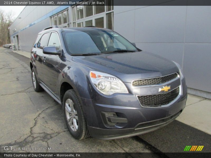Atlantis Blue Metallic / Jet Black 2014 Chevrolet Equinox LT AWD