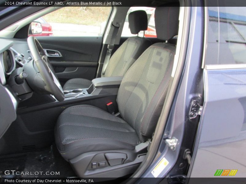 Atlantis Blue Metallic / Jet Black 2014 Chevrolet Equinox LT AWD