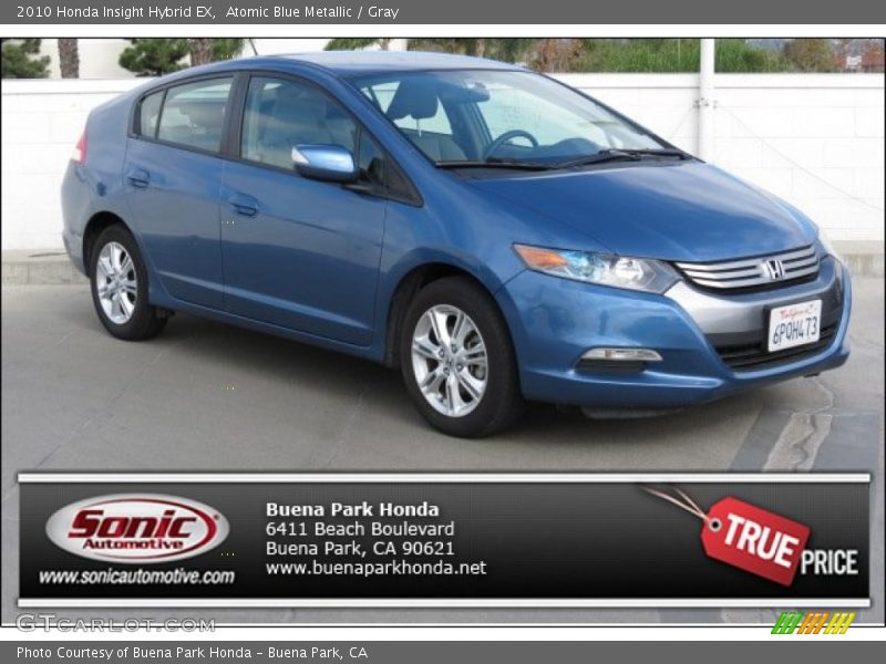 Atomic Blue Metallic / Gray 2010 Honda Insight Hybrid EX