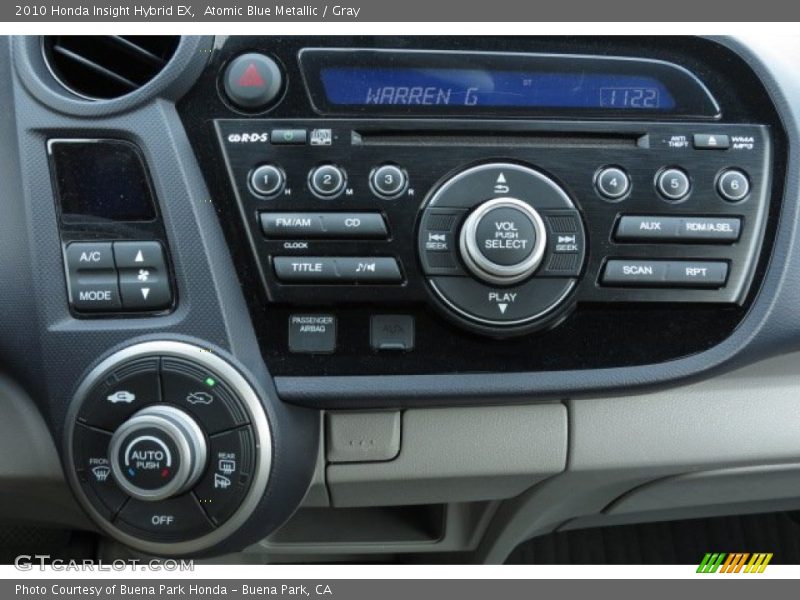 Atomic Blue Metallic / Gray 2010 Honda Insight Hybrid EX