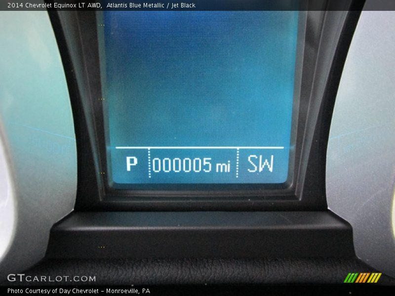 Atlantis Blue Metallic / Jet Black 2014 Chevrolet Equinox LT AWD