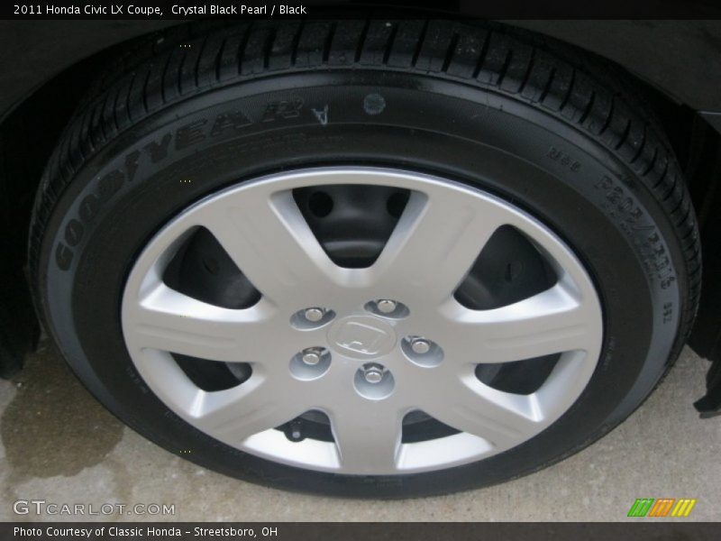 Crystal Black Pearl / Black 2011 Honda Civic LX Coupe