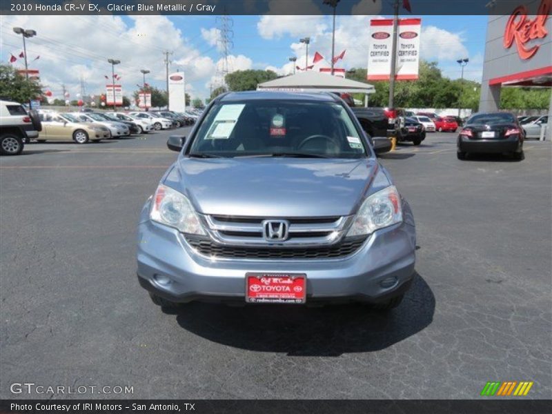 Glacier Blue Metallic / Gray 2010 Honda CR-V EX