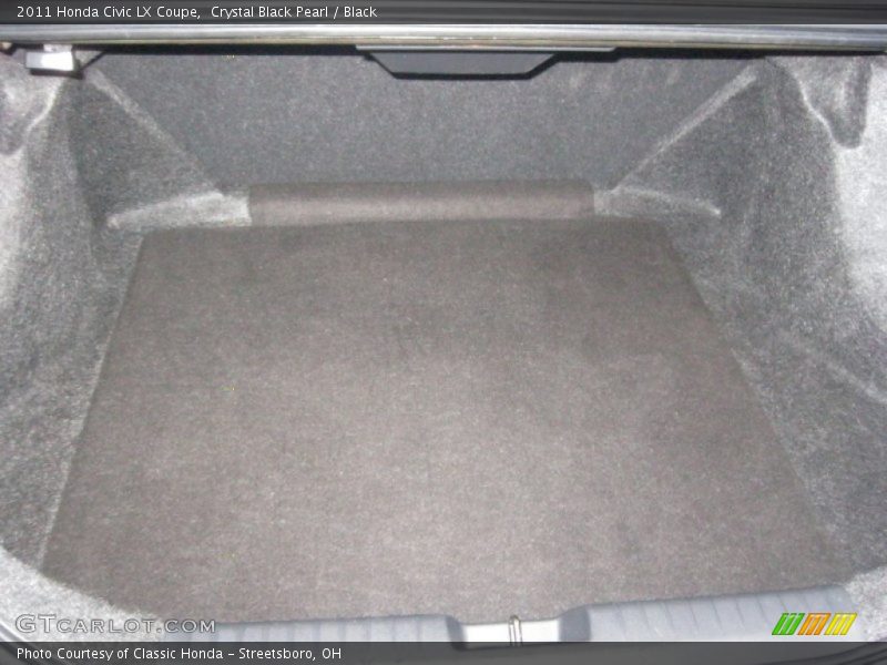 Crystal Black Pearl / Black 2011 Honda Civic LX Coupe
