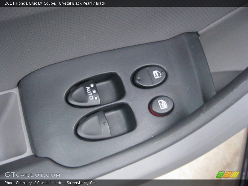 Crystal Black Pearl / Black 2011 Honda Civic LX Coupe