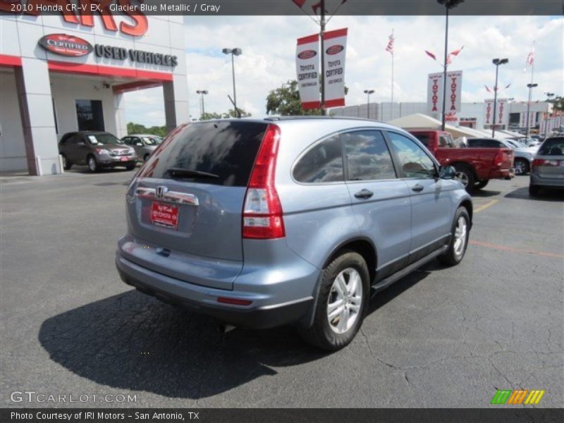 Glacier Blue Metallic / Gray 2010 Honda CR-V EX