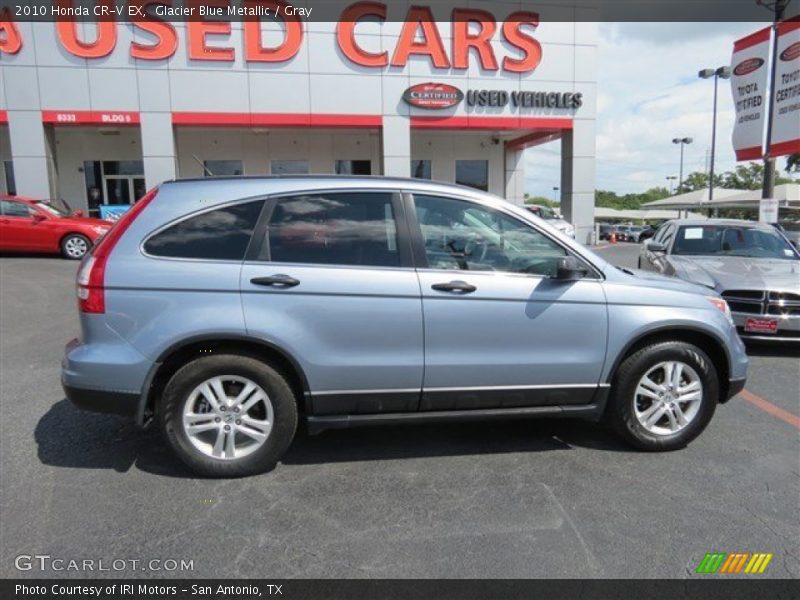 Glacier Blue Metallic / Gray 2010 Honda CR-V EX