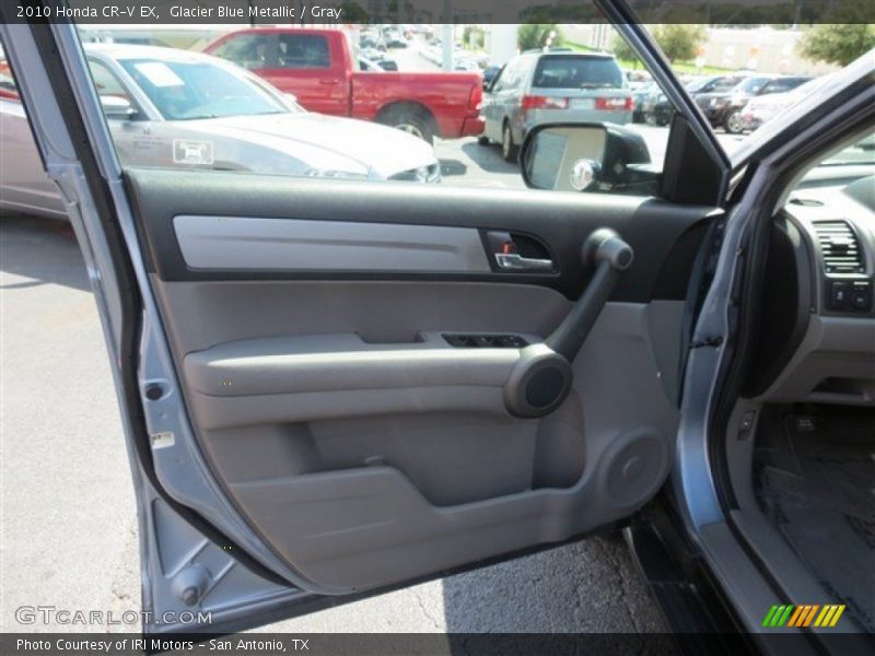 Glacier Blue Metallic / Gray 2010 Honda CR-V EX