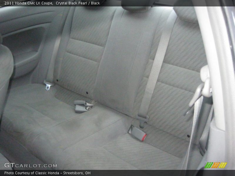 Crystal Black Pearl / Black 2011 Honda Civic LX Coupe