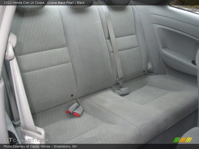 Crystal Black Pearl / Black 2011 Honda Civic LX Coupe