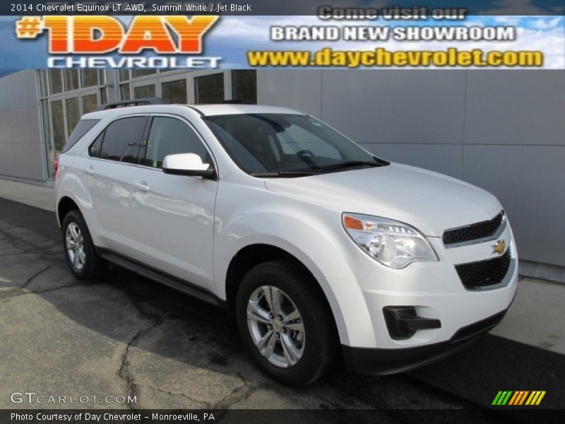 Summit White / Jet Black 2014 Chevrolet Equinox LT AWD